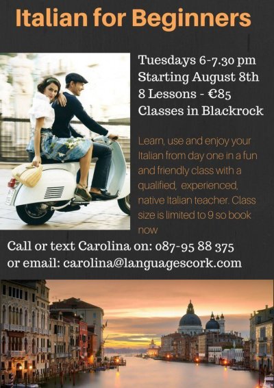 Brand new Italian for beginners summer class